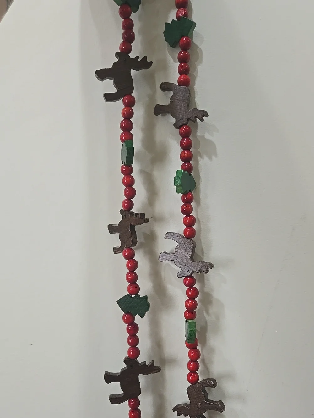 Vintage Wooden Christmas Garland